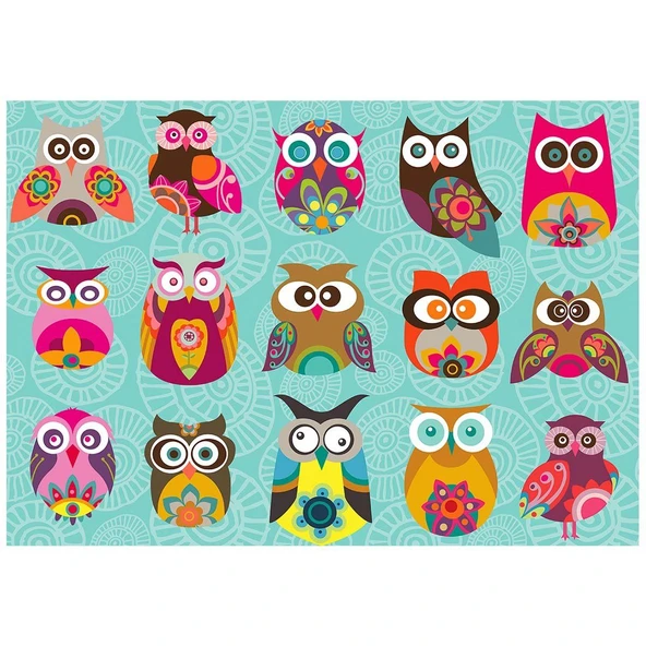 YUMURCAK TOYZ KS Multi Owls 500 Parça Puzzle Kız Erkek Çocuk Oyuncak Eğitici Oyuncaklar ürün görseli 1