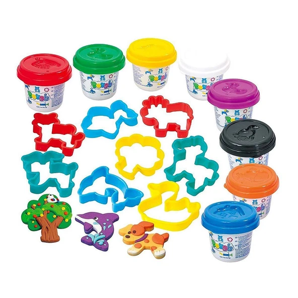 YUMURCAK TOYZ Sunman Playgo Oyun Hamuru Set Mini Silindir 8 Hamurlu Kız Erkek Çocuk Oyuncak Eğitici Oyuncaklar ürün görseli 1