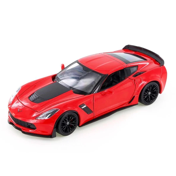YUMURCAK TOYZ Welly 1:24 2017 Chevrolet Corvette Z06 Kız Erkek Çocuk Oyuncak Eğitici Oyuncaklar ürün görseli 1