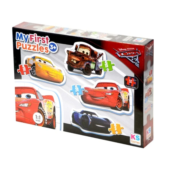 YUMURCAK TOYZ KS Cars Benim İlk Yapbozum 4'ü Bir Arada Kız Erkek Çocuk Oyuncak Eğitici Oyuncaklar ürün görseli 1