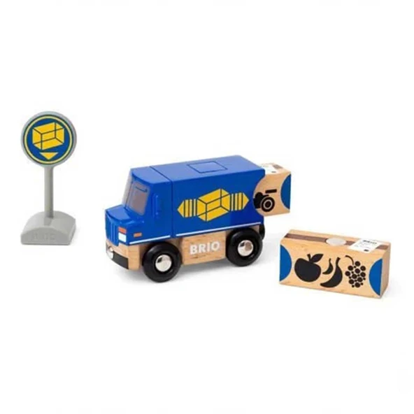 YUMURCAK TOYZ Brio Teslimat Kamyonu 36020 Kız Erkek Çocuk Oyuncak Eğitici Oyuncaklar ürün görseli 1