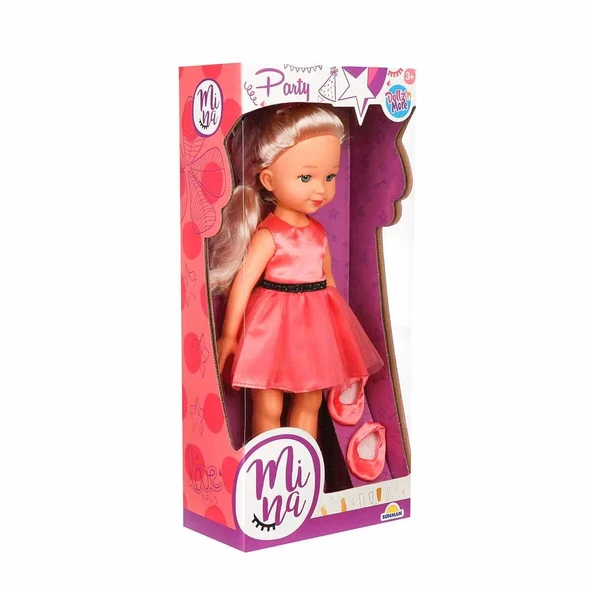 YUMURCAK TOYZ Mina Party Bebek 35cm Kız Erkek Çocuk Oyuncak Eğitici Oyuncaklar ürün görseli 1