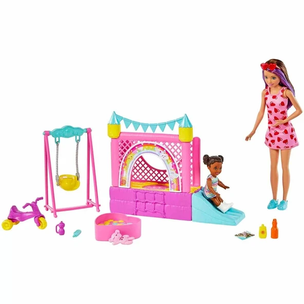 YUMURCAK TOYZ Barbie Bebek Bakıcısı Skipper Oyun Evi Seti HHB67 Kız Erkek Çocuk Oyuncak Eğitici Oyuncaklar ürün görseli 1