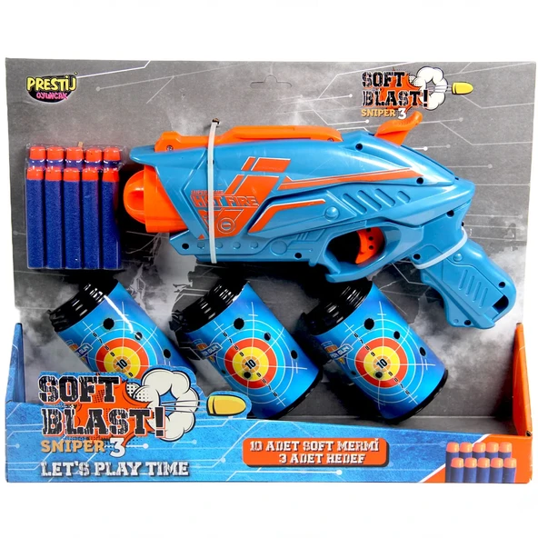 YUMURCAK TOYZ Sniper 3 Soft Blast Dart Atan Oyuncak Kız Erkek Çocuk Oyuncak Eğitici Oyuncaklar ürün görseli 1