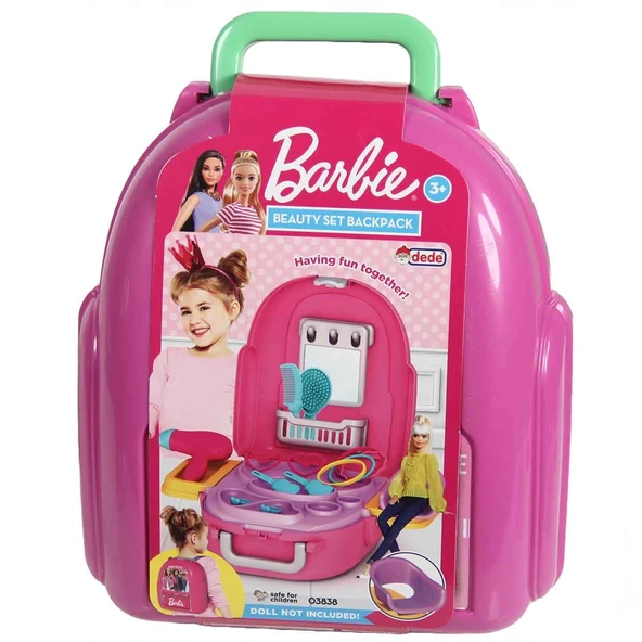 YUMURCAK TOYZ Barbie'nin Güzellik Seti Sırt Çantası Kız Erkek Çocuk Oyuncak Eğitici Oyuncaklar ürün görseli 1