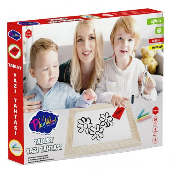 YUMURCAK TOYZ Playwood Ahşap Tablet Yazı Tahtası Kız Erkek Çocuk Oyuncak Eğitici Oyuncaklar ürün görseli 1