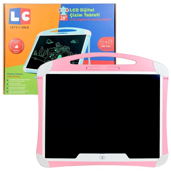 YUMURCAK TOYZ LCD Dijital Çizim Tableti 20 İnç Kız Erkek Çocuk Oyuncak Eğitici Oyuncaklar ürün görseli 1