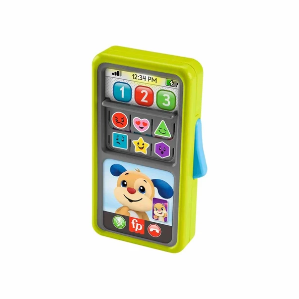 YUMURCAK TOYZ Fisher Price Kaydır ve Öğren Akıllı Telefon HNL48 Kız Erkek Çocuk Oyuncak Eğitici Oyuncaklar ürün görseli 1