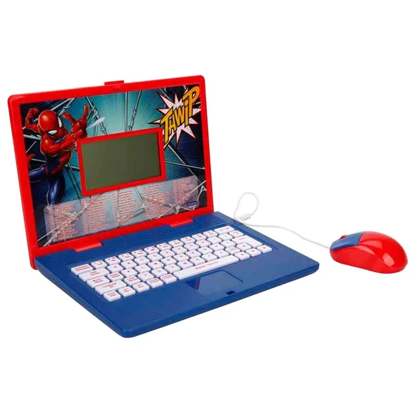YUMURCAK TOYZ Spiderman İngilizce Türkçe Laptop Kız Erkek Çocuk Oyuncak Eğitici Oyuncaklar ürün görseli 1