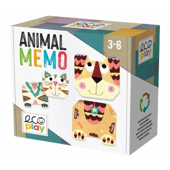 YUMURCAK TOYZ Headu Ecoplay Hayvanlar Hafıza Oyunu MU26142 Kız Erkek Çocuk Oyuncak Eğitici Oyuncaklar ürün görseli 1