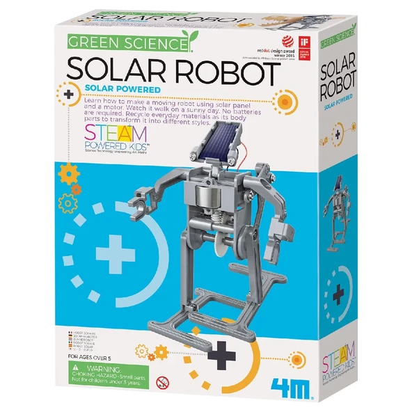 YUMURCAK TOYZ 4M Solar Yürüyen Robot Kiti Kız Erkek Çocuk Oyuncak Eğitici Oyuncaklar ürün görseli 1