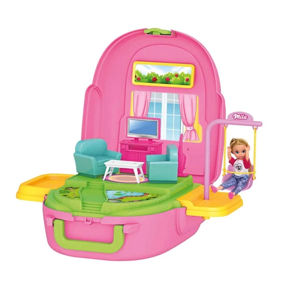 YUMURCAK TOYZ Mila'nın Oturma Odası Sırt Çantası Kız Erkek Çocuk Oyuncak Eğitici Oyuncaklar ürün görseli 1