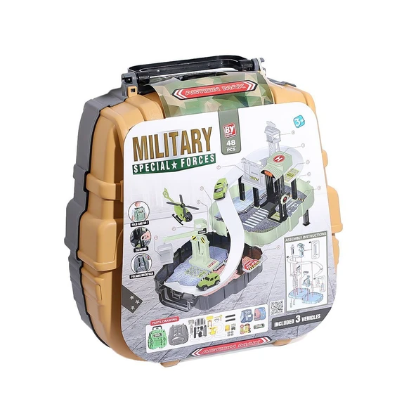 YUMURCAK TOYZ BP-621 ÇANTALI ASKER YOL SET Kız Erkek Çocuk Oyuncak Eğitici Oyuncaklar ürün görseli 1