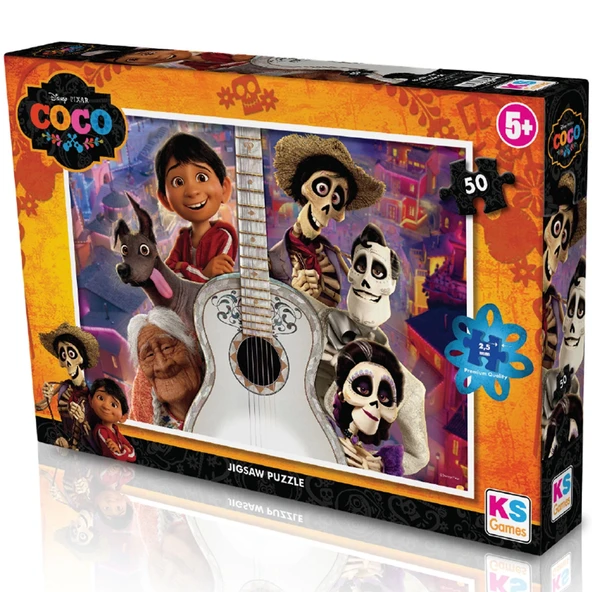 YUMURCAK TOYZ KS Coco 50 Parça Puzzle Kız Erkek Çocuk Oyuncak Eğitici Oyuncaklar ürün görseli 1