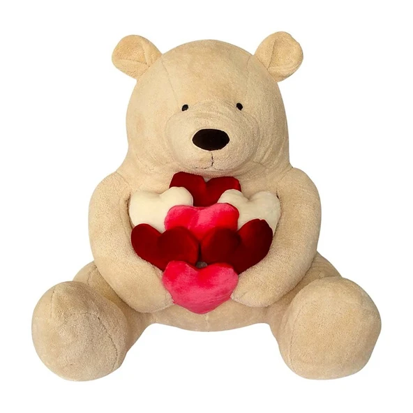 YUMURCAK TOYZ Kalpli Arne Bear 92cm Peluş Kız Erkek Çocuk Oyuncak Eğitici Oyuncaklar ürün görseli 1
