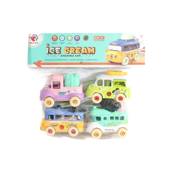 YUMURCAK TOYZ RL589-30D Sök Tak Araba Seti Kız Erkek Çocuk Oyuncak Eğitici Oyuncaklar ürün görseli 1