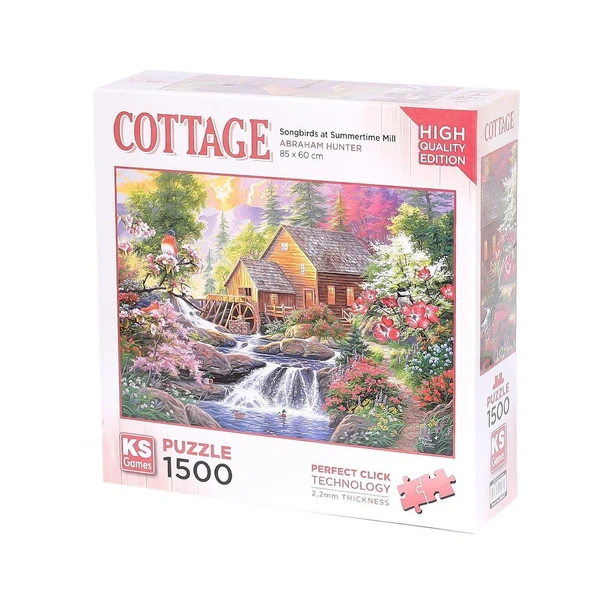 YUMURCAK TOYZ 22027 Songbirds at Summertime Mill 1500 Parça Puzzle -KS Puzzle Kız Erkek Çocuk Oyuncak Eğitici Oyun ürün görseli 1