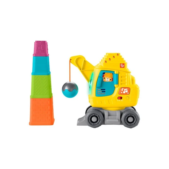YUMURCAK TOYZ HWY62 Fisher-Price Eğitici Vinç Kız Erkek Çocuk Oyuncak Eğitici Oyuncaklar ürün görseli 1