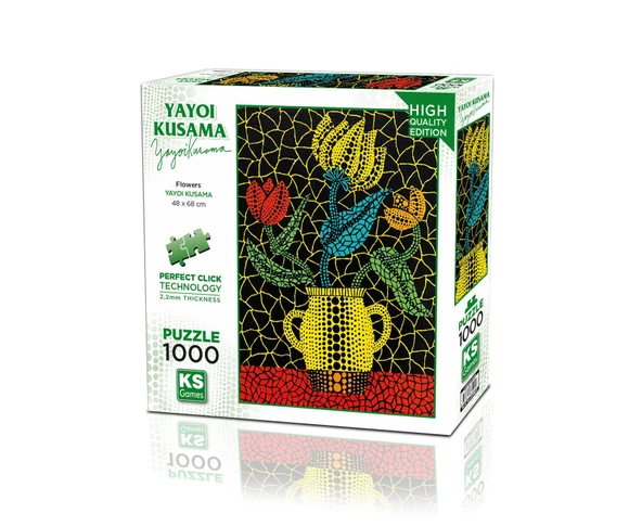 YUMURCAK TOYZ KS Puzzle 1000 Parça Yayoi Kusama Flowers Kız Erkek Çocuk Oyuncak Eğitici Oyuncaklar ürün görseli 1