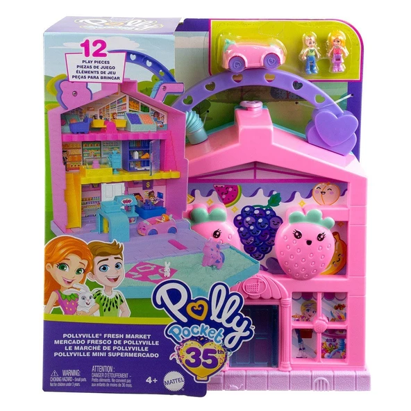 YUMURCAK TOYZ HRD45 Polly Pocket Eğlenceli Market Oyun Seti Kız Erkek Çocuk Oyuncak Eğitici Oyuncaklar ürün görseli 1
