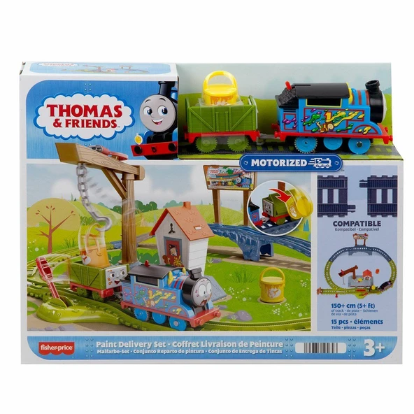 YUMURCAK TOYZ HTN34 Thomas ve Arkadaşları - Boya Teslimatı Seti Kız Erkek Çocuk Oyuncak Eğitici Oyuncaklar ürün görseli 1