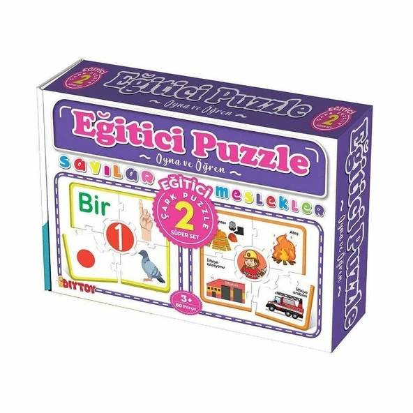 YUMURCAK TOYZ 7193 Çark Puzzle Sayılar -Dıytoy Kız Erkek Çocuk Oyuncak Eğitici Oyuncaklar ürün görseli 1