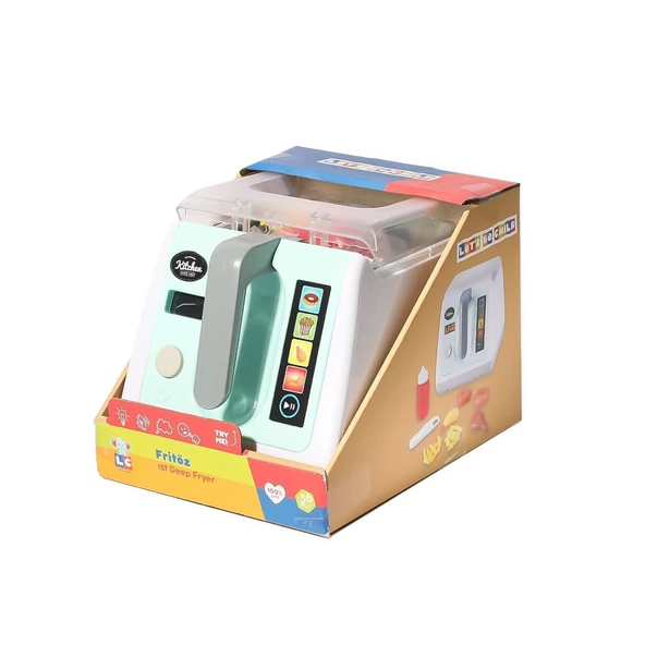 YUMURCAK TOYZ LC-30996 Dokunmatik Ekranlı Işıklı ve Sesli Oyuncak Fritöz Kız Erkek Çocuk Oyuncak Eğitici Oyuncakla ürün görseli 1