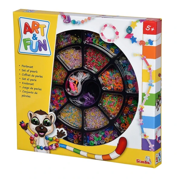 YUMURCAK TOYZ 106374137 Art Fun Beadset Takı Tasarım Seti - Simba Kız Erkek Çocuk Oyuncak Eğitici Oyuncaklar ürün görseli 1
