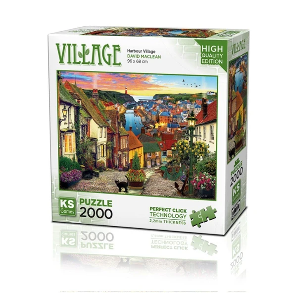 YUMURCAK TOYZ 22525 Harbour Village 2000 Parça Puzzle -KS Puzzle Kız Erkek Çocuk Oyuncak Eğitici Oyuncaklar ürün görseli 1
