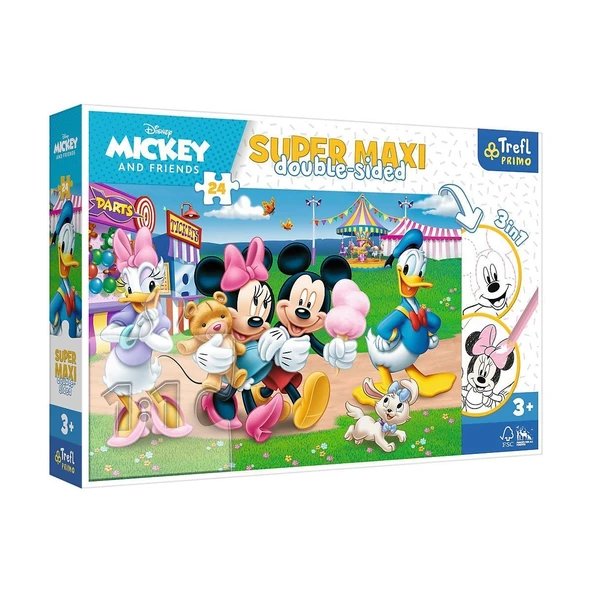 YUMURCAK TOYZ PUZZLE-41005 Super Maxi Disney 24 Parça Çocuk Puzzle Kız Erkek Çocuk Oyuncak Eğitici Oyuncaklar ürün görseli 1
