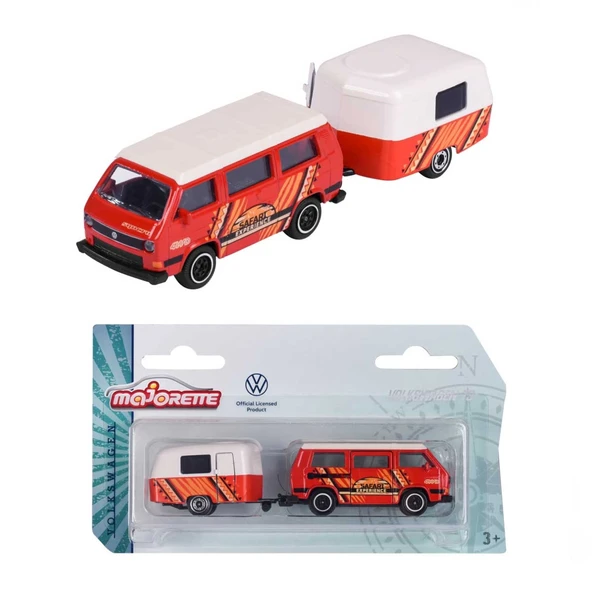 YUMURCAK TOYZ Majorette Römorklu Volkswagen The Originals Model Arabalar Kız Erkek Çocuk Oyuncak Eğitici Oyuncakla ürün görseli 1