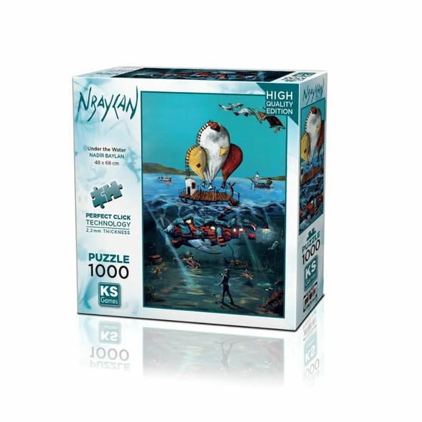 YUMURCAK TOYZ 20709 Under The Water 1000 Parça Puzzle -KS Puzzle Kız Erkek Çocuk Oyuncak Eğitici Oyuncaklar ürün görseli 1