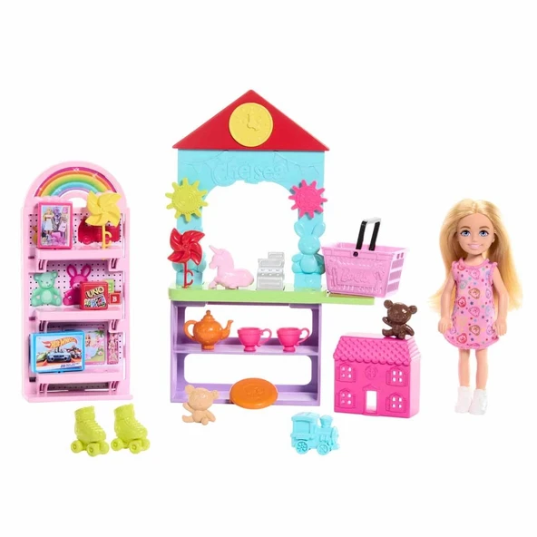 YUMURCAK TOYZ Barbie Chelsea Oyuncak Dükkanı Oyun Seti HNY59 Kız Erkek Çocuk Oyuncak Eğitici Oyuncaklar ürün görseli 1