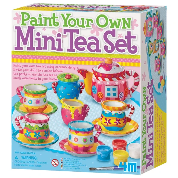 YUMURCAK TOYZ 4M Mini Çay Seti Boyama Seti Kız Erkek Çocuk Oyuncak Eğitici Oyuncaklar ürün görseli 1