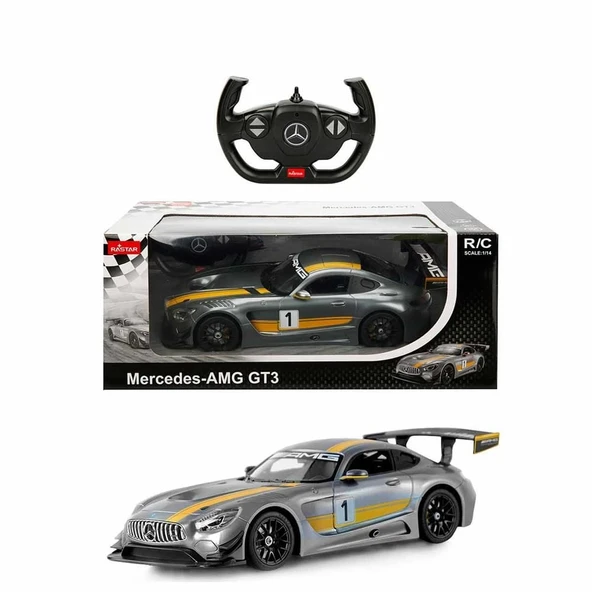 YUMURCAK TOYZ 1:14 Mercedes Amg Gt3 Uzaktan Kumandalı Işıklı Araba Kız Erkek Çocuk Oyuncak Eğitici Oyuncaklar ürün görseli 1