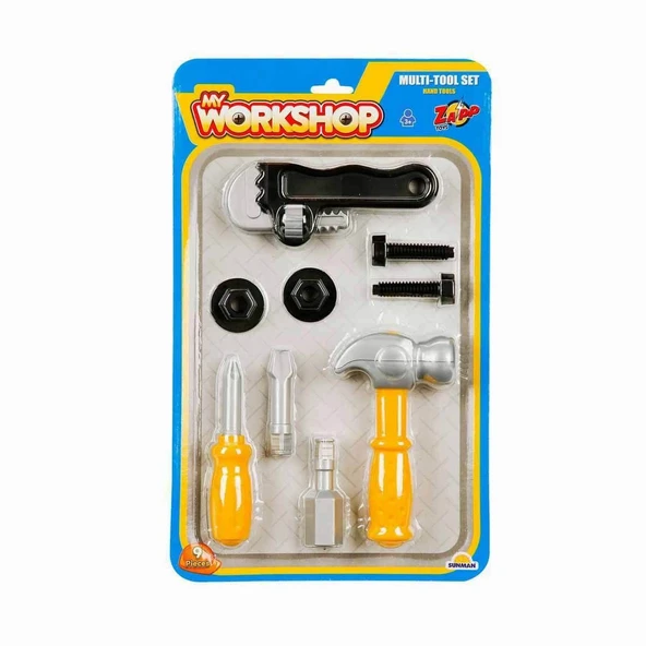 YUMURCAK TOYZ 3719 Zapp Toys My Workshop Tamir Seti 9 Parça - 1 Set Fiyatı-Stokta Olan Gönderilir Kız Erkek Çocuk ürün görseli 1