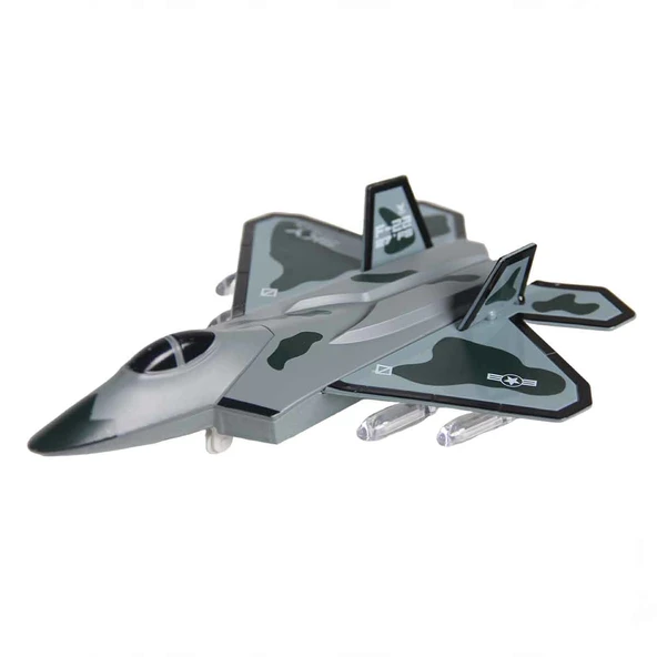 YUMURCAK TOYZ Metal Çekbırak Savaş Uçağı Kız Erkek Çocuk Oyuncak Eğitici Oyuncaklar ürün görseli 1