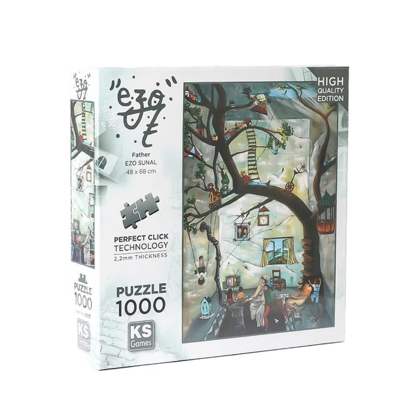 YUMURCAK TOYZ 20731 Father-Ezo Sunal 1000 Parça Puzzle Kız Erkek Çocuk Oyuncak Eğitici Oyuncaklar ürün görseli 1