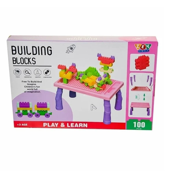 YUMURCAK TOYZ İnşa Blokları Kız Seti 100 Parça Kız Erkek Çocuk Oyuncak Eğitici Oyuncaklar ürün görseli 1