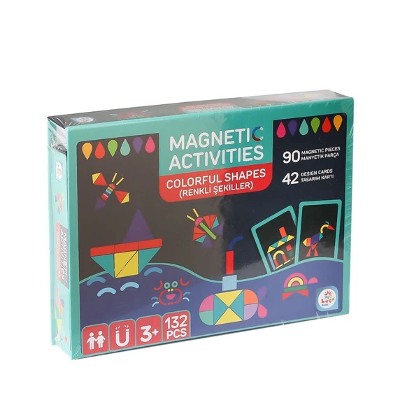 YUMURCAK TOYZ LC7523 Manyetik Aktivite Renkli Şekiller Kız Erkek Çocuk Oyuncak Eğitici Oyuncaklar ürün görseli 1