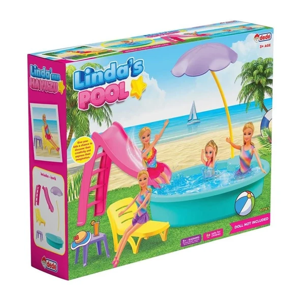 YUMURCAK TOYZ 03747 Linda'nın Havuzu Kız Erkek Çocuk Oyuncak Eğitici Oyuncaklar ürün görseli 1