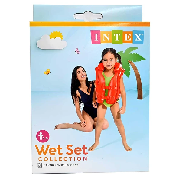 YUMURCAK TOYZ Intex Kırmızı Yakalı Can Yeleği 50cm 58671 Kız Erkek Çocuk Oyuncak Eğitici Oyuncaklar ürün görseli 1