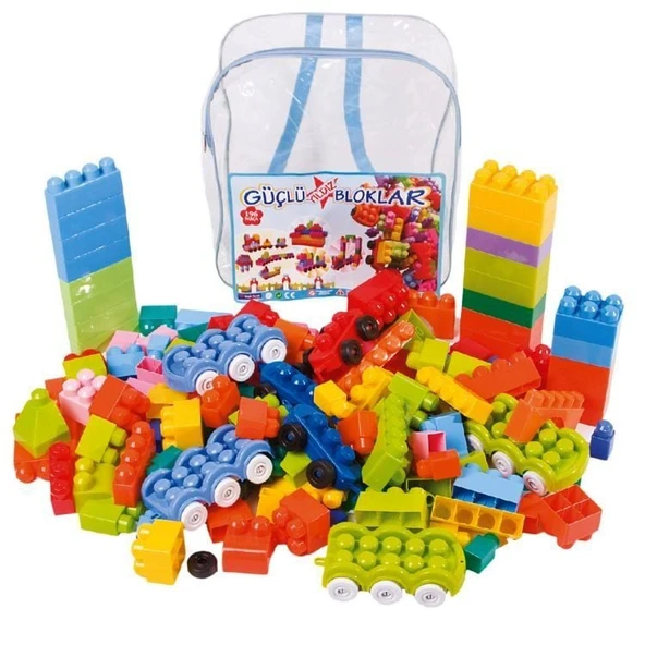 YUMURCAK TOYZ 196 Parça Çantalı Blok Kız Erkek Çocuk Oyuncak Eğitici Oyuncaklar ürün görseli 1