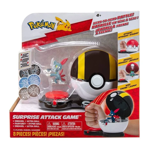 YUMURCAK TOYZ POK PKW2724 Pokemon Sürpriz Atak Tekli Oyun Seti Kız Erkek Çocuk Oyuncak Eğitici Oyuncaklar ürün görseli 1