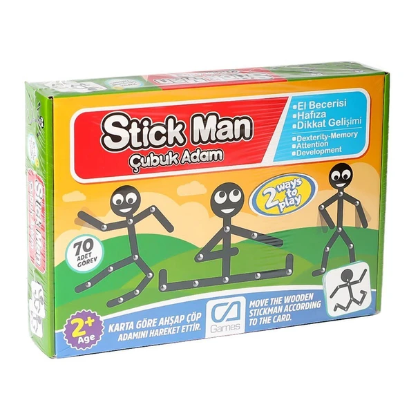 YUMURCAK TOYZ CAPLS-5247 Stick Man Çubuk Adam -Ca Games Kız Erkek Çocuk Oyuncak Eğitici Oyuncaklar ürün görseli 1