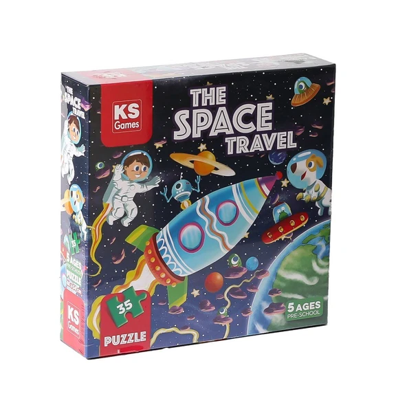 YUMURCAK TOYZ 32711 The Space Travel Pre School Puzzle Kız Erkek Çocuk Oyuncak Eğitici Oyuncaklar ürün görseli 1
