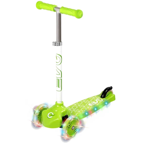 YUMURCAK TOYZ Evo 3 Tekerlekli Move'n Groove Işıklı Yeşil Scooter Kız Erkek Çocuk Oyuncak Eğitici Oyuncaklar ürün görseli 1