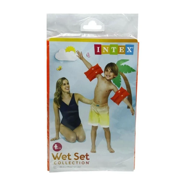 YUMURCAK TOYZ Intex Çift Boğumlu Kırmızı Kolluk 25x17cm (6-12 Yaş) Kız Erkek Çocuk Oyuncak Eğitici Oyuncaklar ürün görseli 1
