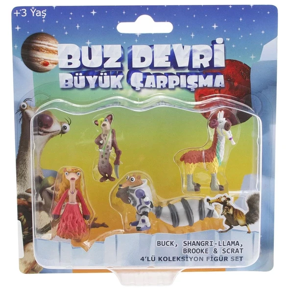 YUMURCAK TOYZ Ice Age - Buz Devri 5 Büyük Çarpışma 4’lü Koleksiyon Set Model Kız Erkek Çocuk Oyuncak Eğitici Oyunc ürün görseli 1