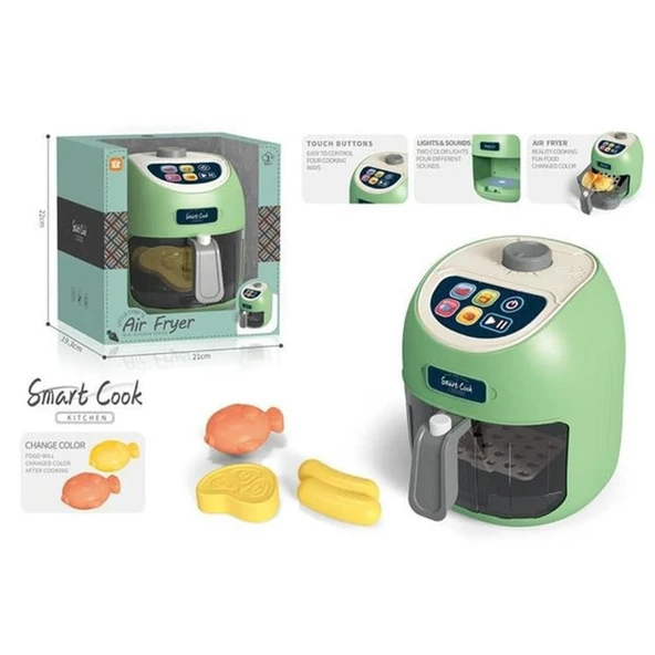 YUMURCAK TOYZ Dokunmatik Fritöz Set Gıdalar Renk Değiştirir Kız Erkek Çocuk Oyuncak Eğitici Oyuncaklar ürün görseli 1